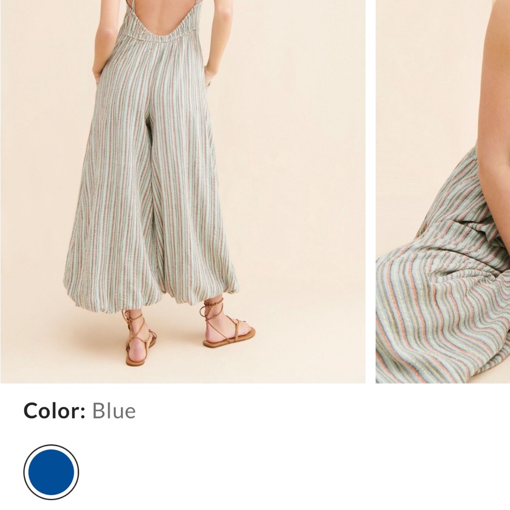 Free People Multicolor Striped Jumpsuit